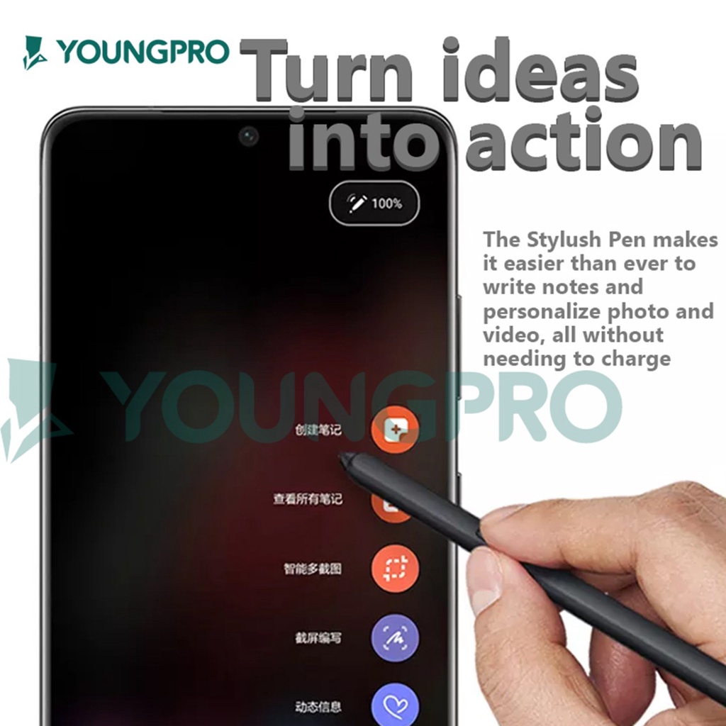 YOUNGPRO PEN STYLUS SAMSUNG  S21 ULTRA Z FOLD 3 4 STYLUS PEN PREMIUM DESIGN