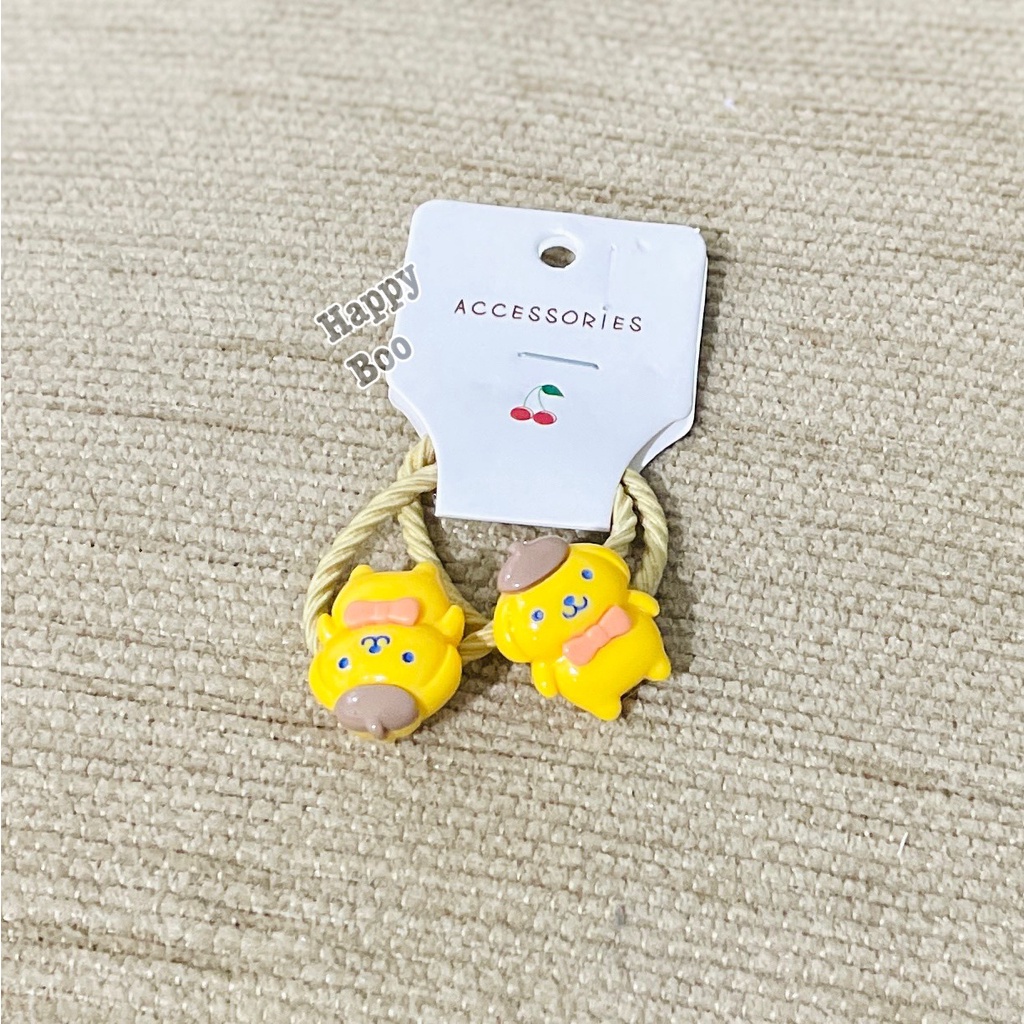 ikat rambut set 2 pastel clay karakter lolita kuncir rambut isi 2 sacy