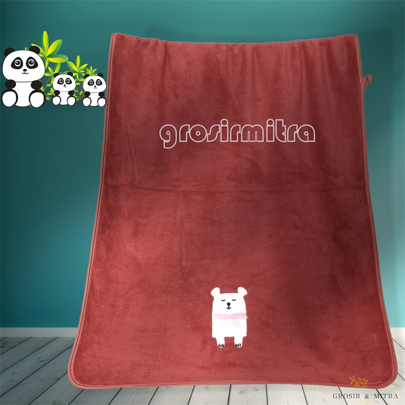 Handuk Bayi Mandi Microfiber Handuk Mandi Anak Handuk Mandi Dewasa Motif Fox