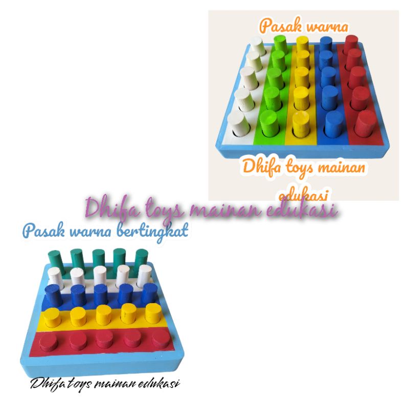 Mainan Edukasi APE TK/PAUD pasak bertingkat