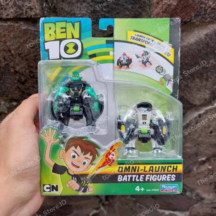 Ben 10 Omni Launch Battle Figure - Diamondhead &amp; Cannon Bolt Original