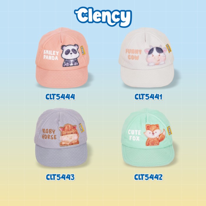 Clency Topi Anak Karakter Print Bordir CLT5441234