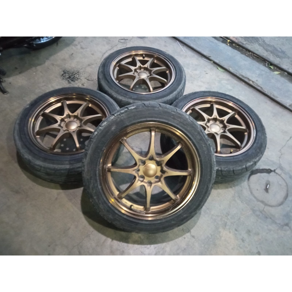 Jual Velg Mobil Bekas Ce Ring Lebar Pcd X Et Ban Forceum Shopee