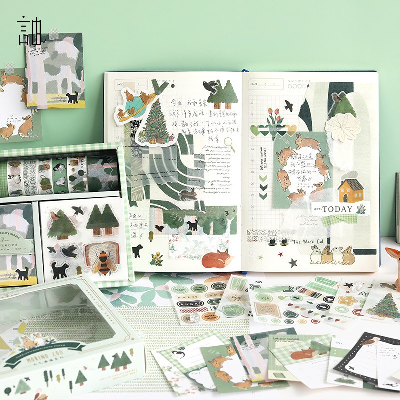 

Salin aesthetic scrapbook dekorasi buku diy stiker hampers gift set natal
