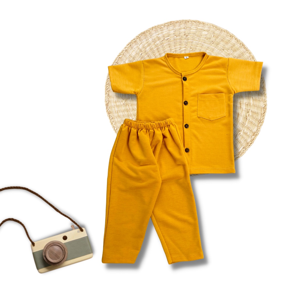 PIYAMA ANAK BAYI 2-11 BULAN POLOS PREMIUM