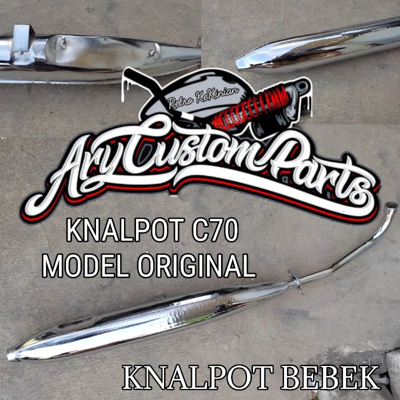Knalpot Muffler Honda C50 C70 pispot knalpot Model standar original murah