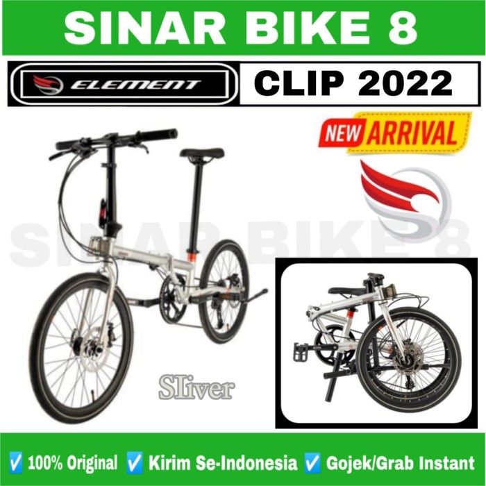 Sepeda Lipat ELEMENT CLIP 451 Ukuran 20 Inch 2022 NEW 10 Speed Chromoly