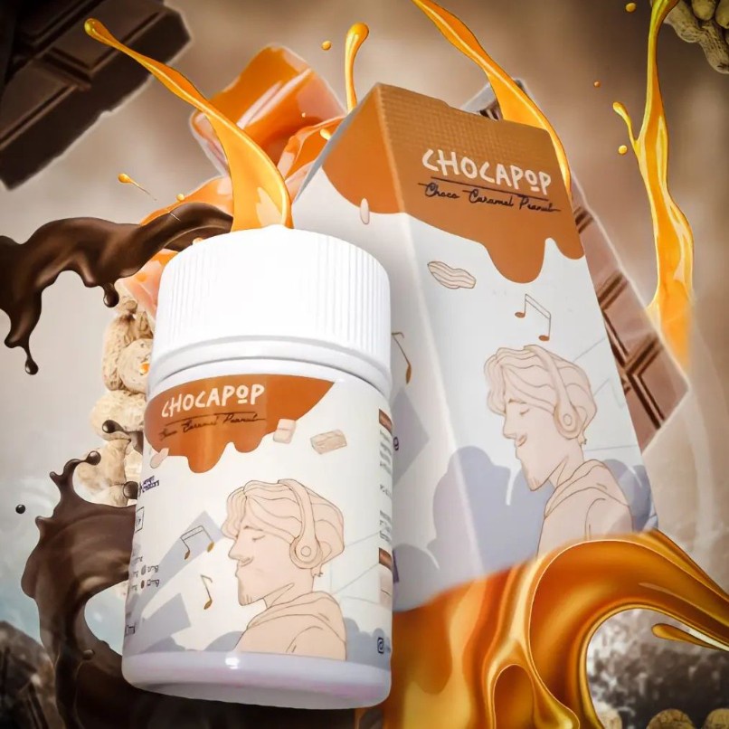 NEW &amp; AUTHEN LIQUID CHOCAPOP KACANG COKLAT 60ML