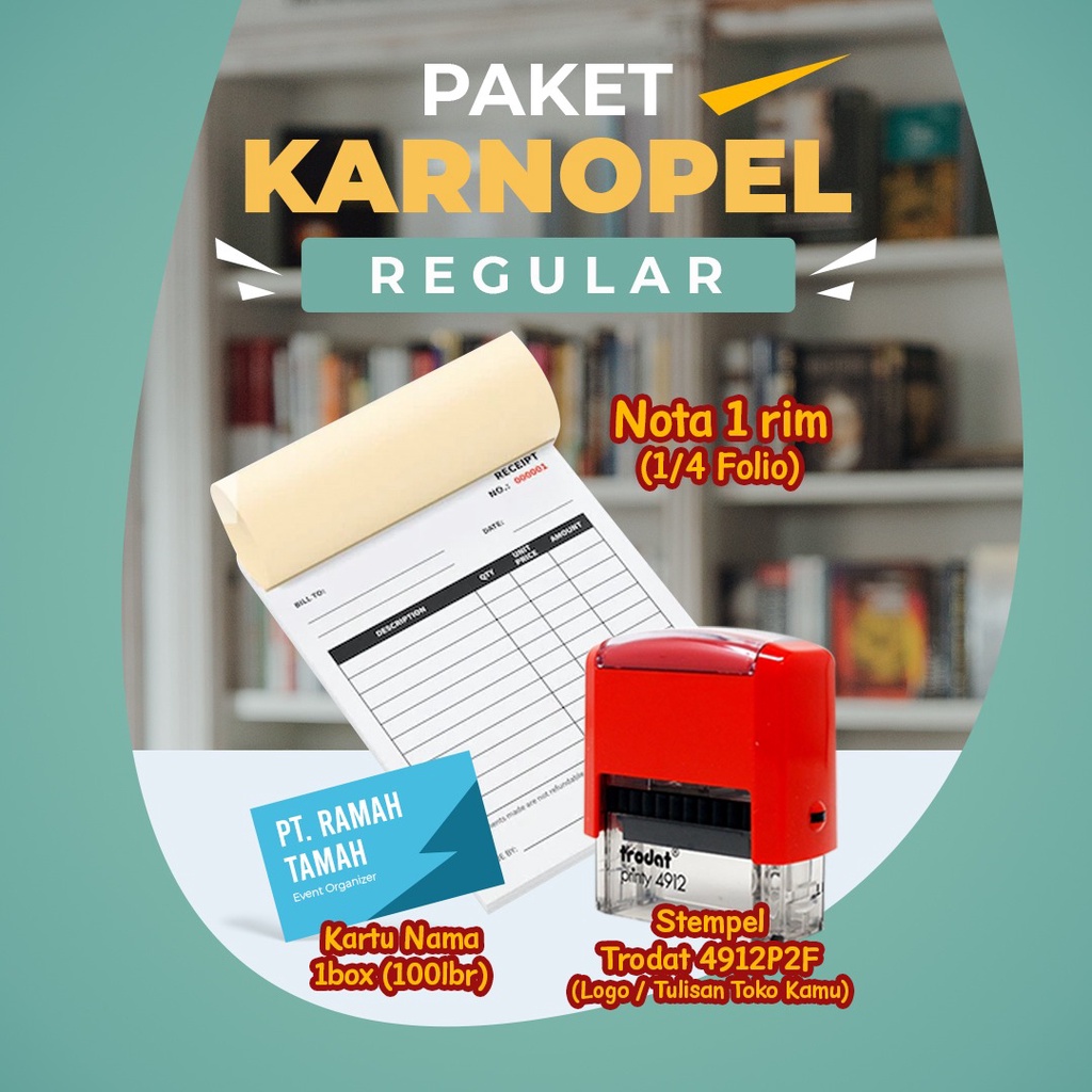 

Jual Paket Karnopel ( Kartu Nama Nota Stempel ) Promo Paket Usaha