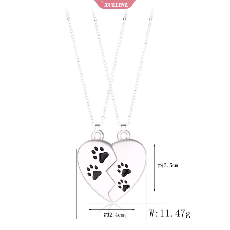 2buah Pasangan Kalung Pasangan magnet sucker Berharap Batu Kreatif Atraksi Liontin Cinta Laki-Laki Dan Perempuan Teman Baik Kalung [ZXL]