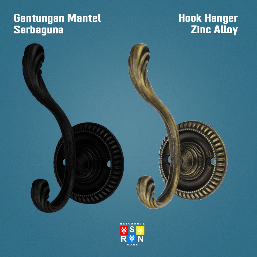 Kaitan Kait Mantel Dinding Pintu Antik Retro / Hook Hanger Resonance Home