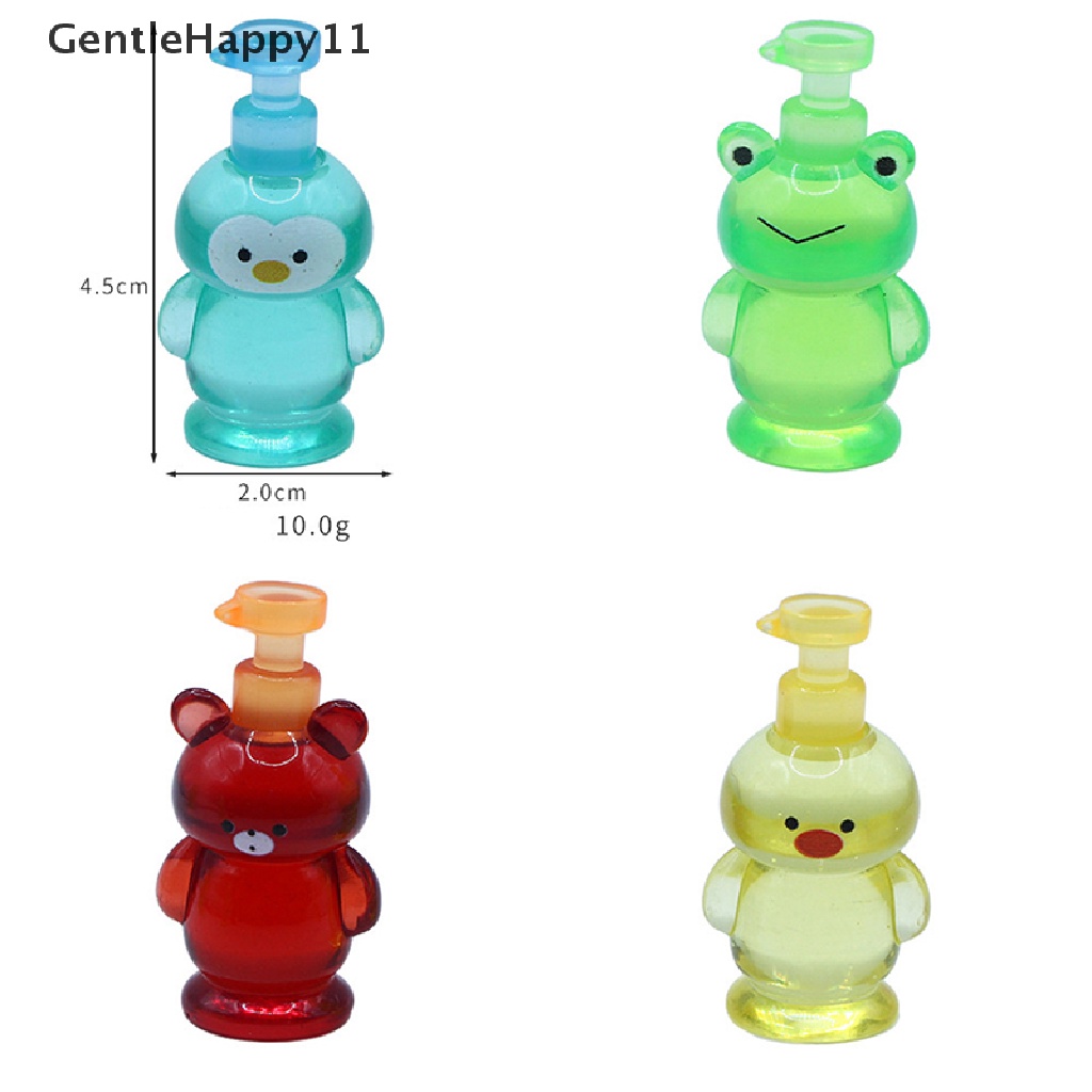 GentleHappy Dollhouse Miniature Cartoon Animal Hand Sanitizer Bottle Model DIY Accessories id