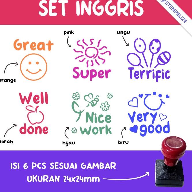 

J(32♫♪) Stempel Reward Penilaian Guru TK / SD / Anak amanah