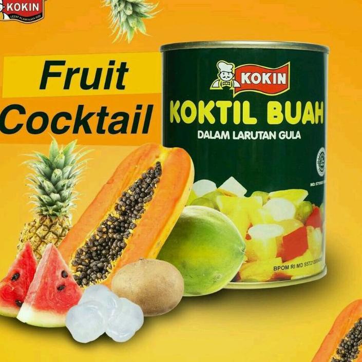 

Kekinian Buah Kaleng Fruit Cocktail Kokin 565 gram ✔