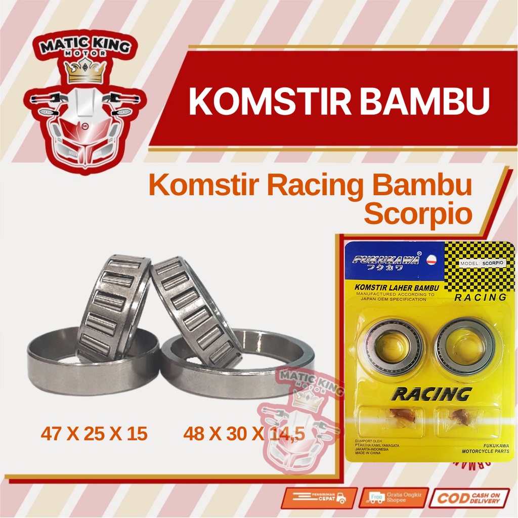 Komstir racing bambu Yamaha Scorpio 250 Fukukawa