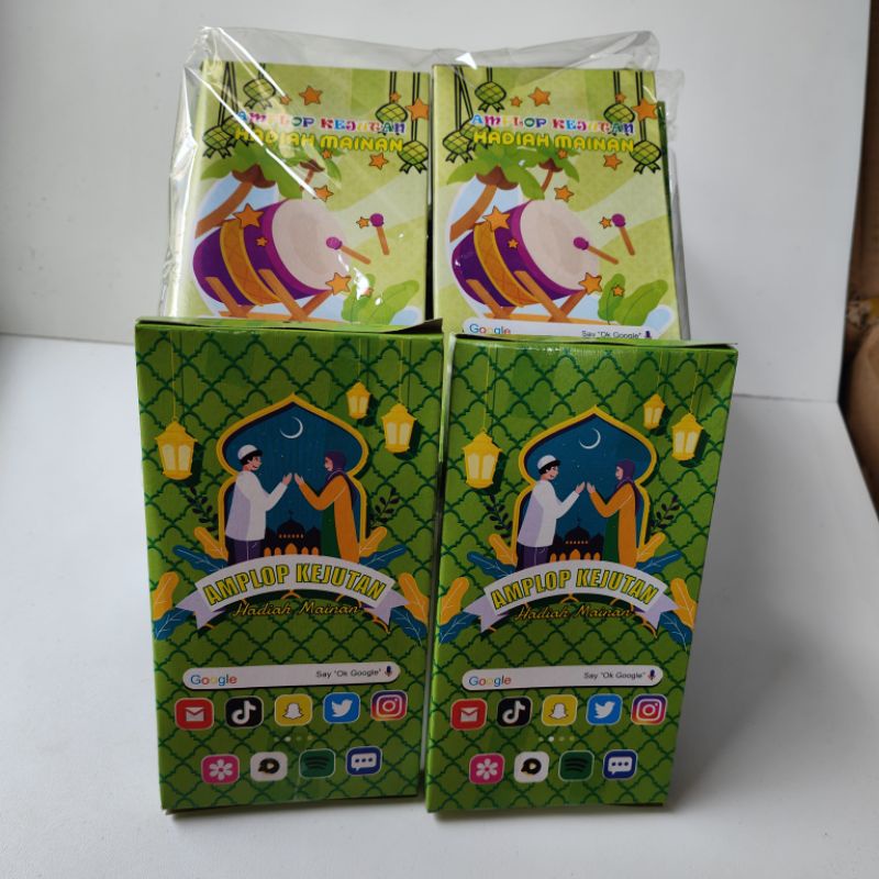 

20 kotak kado LEBARAN hadiah mainan amplop kejutan