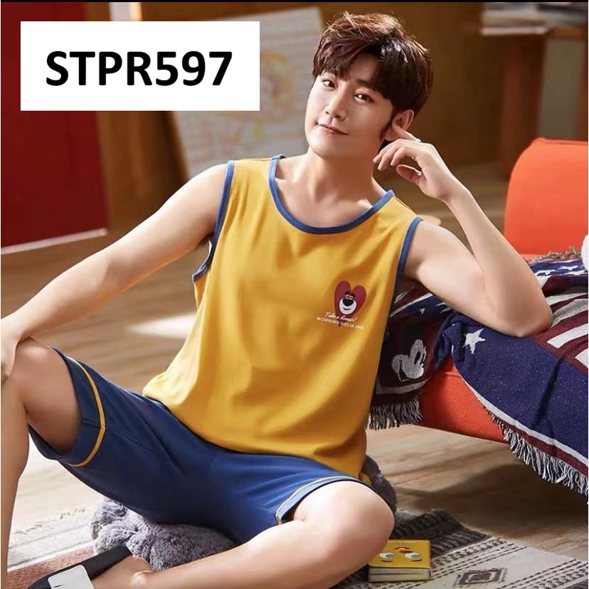 Baju Tidur Pria Tanktop Casual