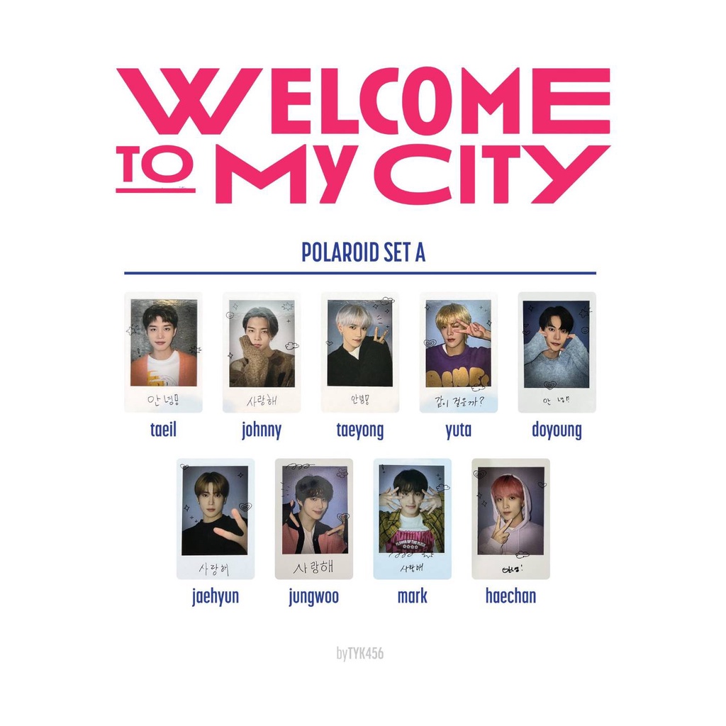 [PELUNASAN/READY/SHARING] POLAROID SET A NCT 127 WELCOME TO MY CITY/WTMC EXHIBITION