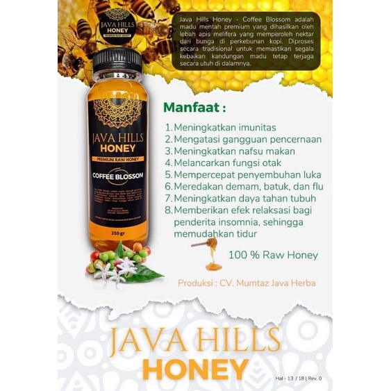 

Madu Murni Java Hills Honey Varian Cofee Blossom