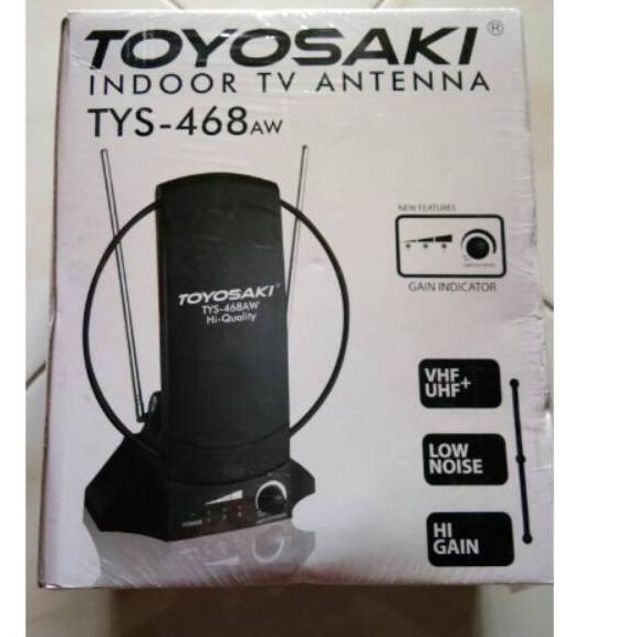 Stok Terbatas Original antena tv led dalam indoor digital toyosaki TYS-468 + booster kualitas terbai