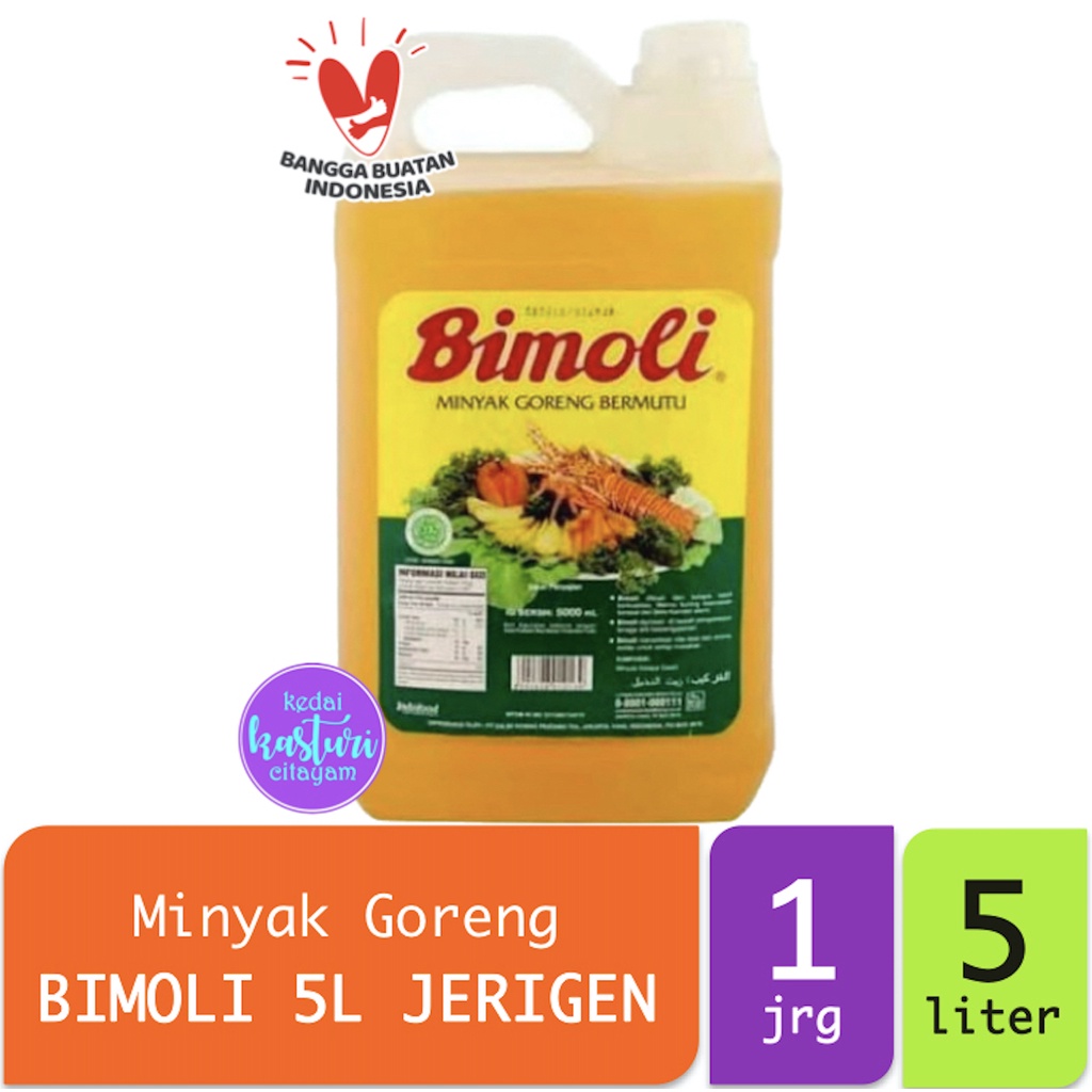 

Bimoli Klasik 5 Liter Minyak Goreng [1 Jerigen]