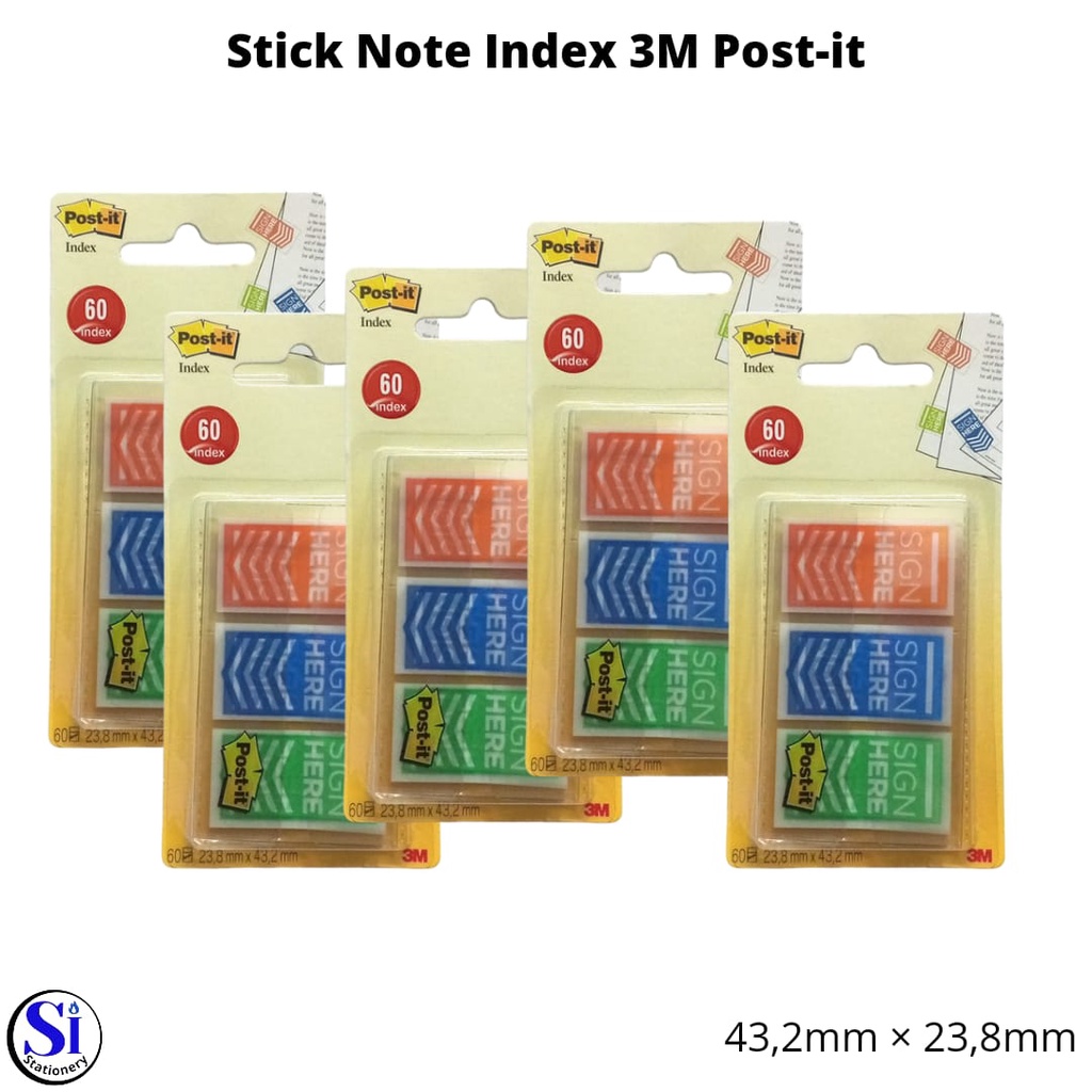 

Index Sticky Note Post-it 3M Sign Here 682-SH-OBLEU