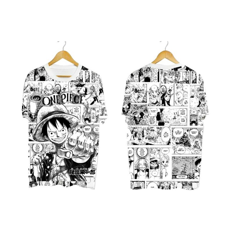 KAOS DISTRO ONE PIECE LUFFY KOMIK