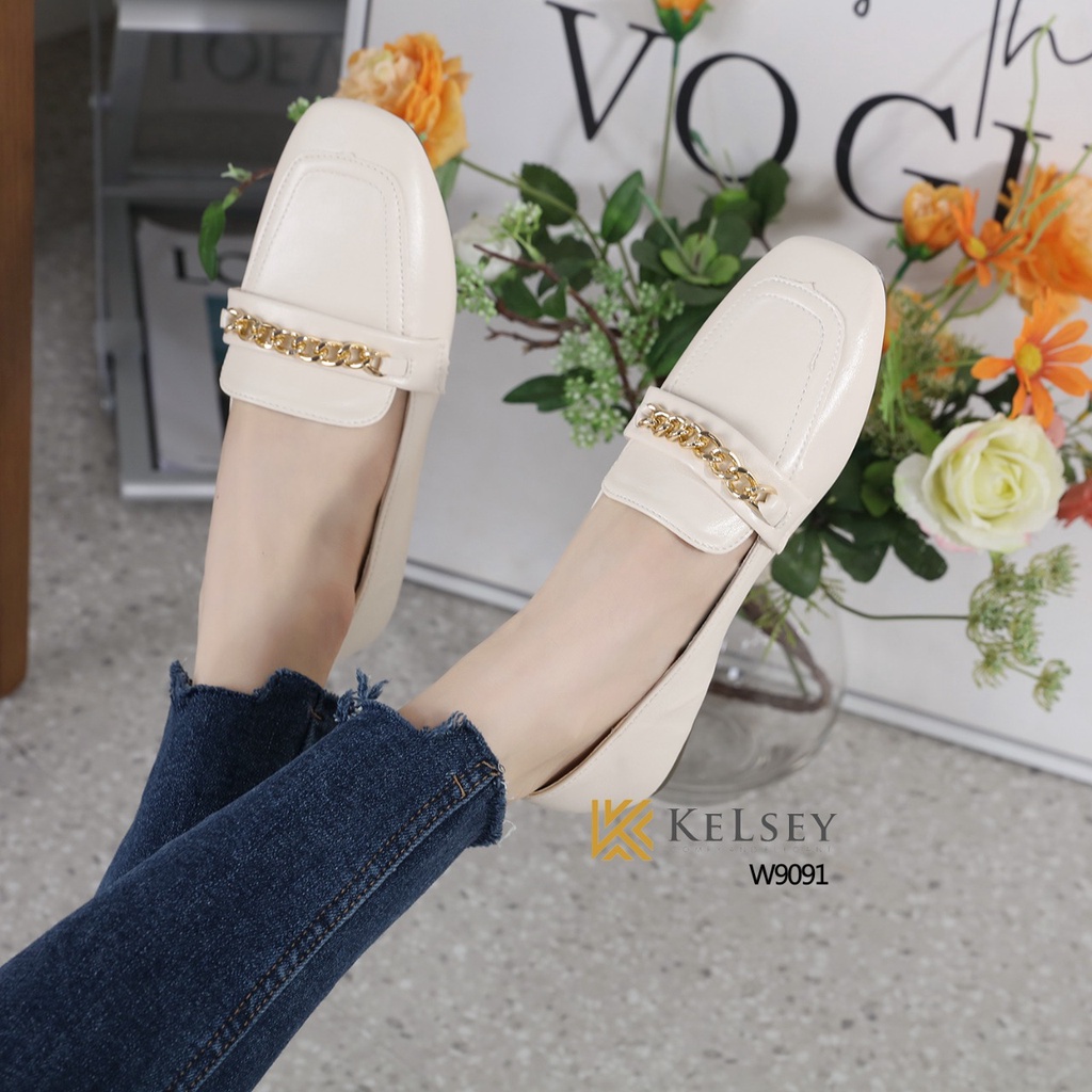 Kelsey Flatshoes Docmart Loafer Sepatu W9091