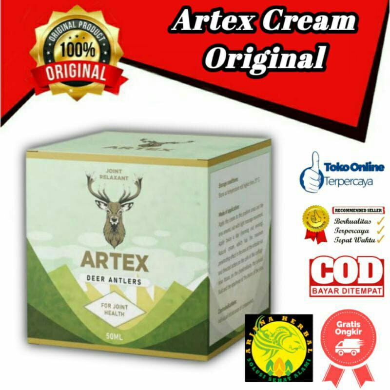 BISA COD // BAYAR DI TEMPAT - ARTEX Asli Cream Nyeri Tulang Sendi Lutut Terbaik Artex Krim Original