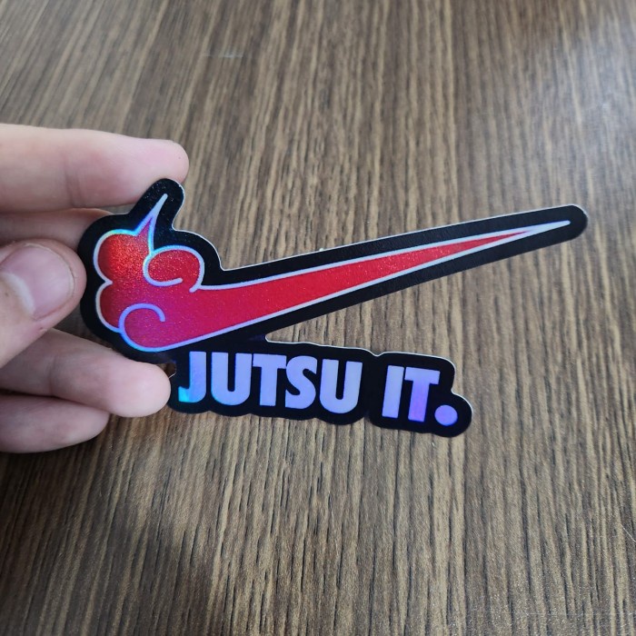 

Sticker Hologram Anime Besar - PSH1317 - Logo Lucu - Jutsu IT