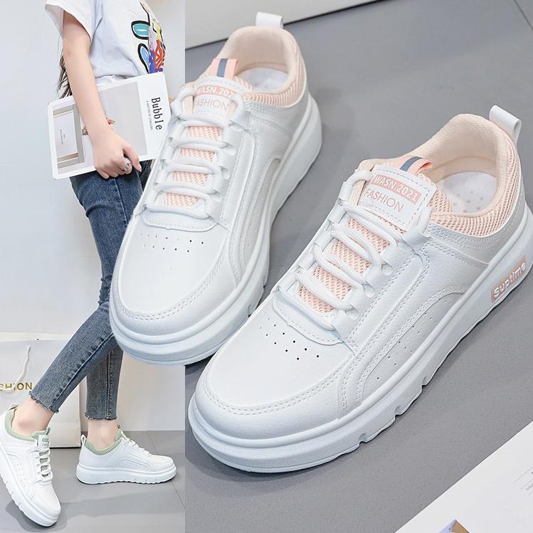 N96G  SI K198 Sepatu Sneakers Import Wanita Sepatu Kanvas Putih KKV