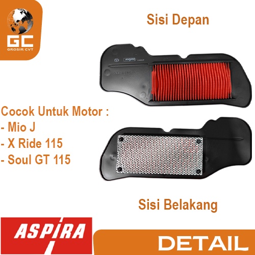 Filter Udara Hawa Yamaha Mio J Soul GT X Ride 110 115 Karburator ORI ASLI Aspira Astra Otoparts YH-WE445-MIJ-1710