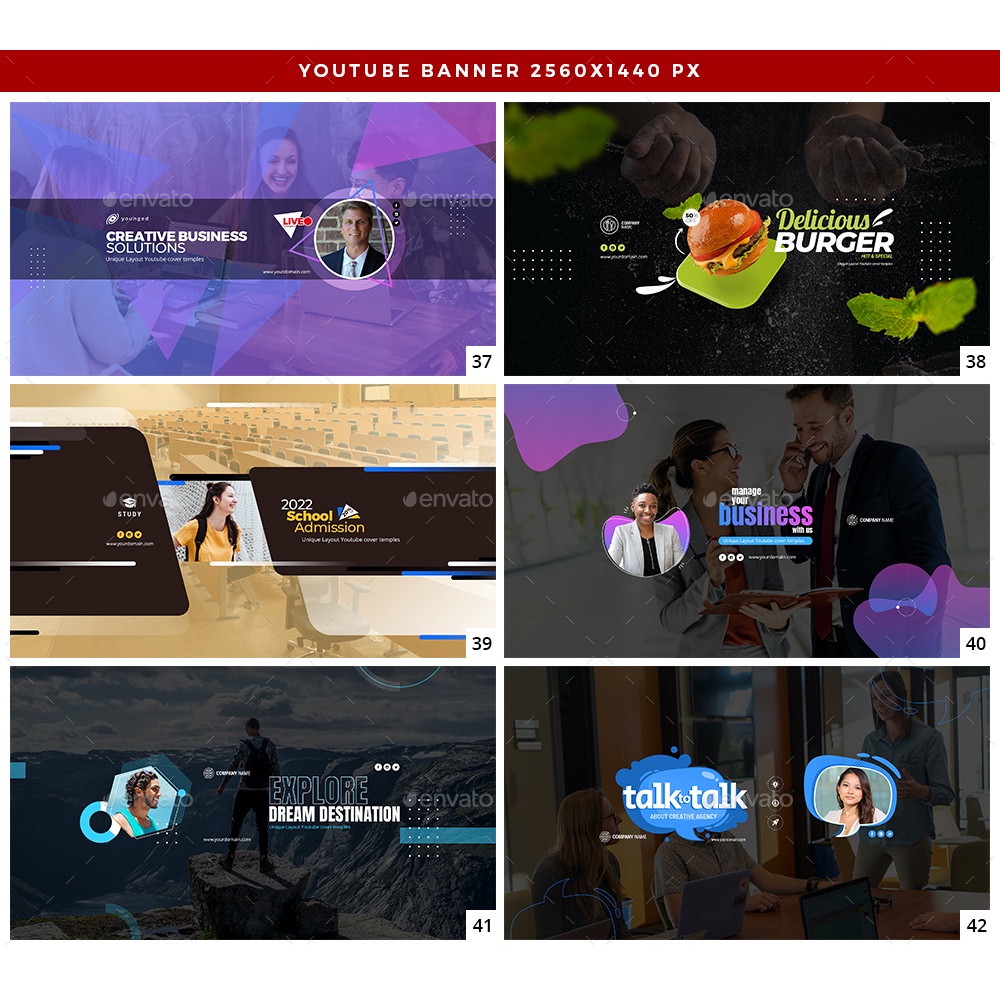 50 You-Tube Cover Banners