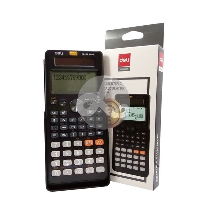 

CUCI GUDANG Kalkulator Calculator Scientific Ilmiah Deli D-82ES Plus