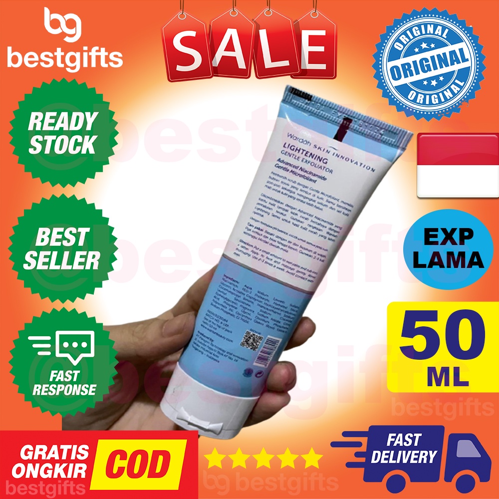 WARDAH LIGHTENING GENTLE EXFOLIATOR SCRUB DENGAN ADVANCED NIACINAMIDE 50 ML