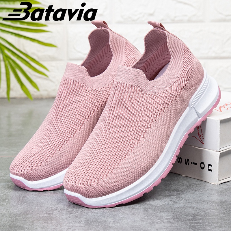 Batavia Sepatu Ranger Series Hitam Polos Sneakers Sport Olahraga Casual Sekolah Pria Wanita Size 37-43