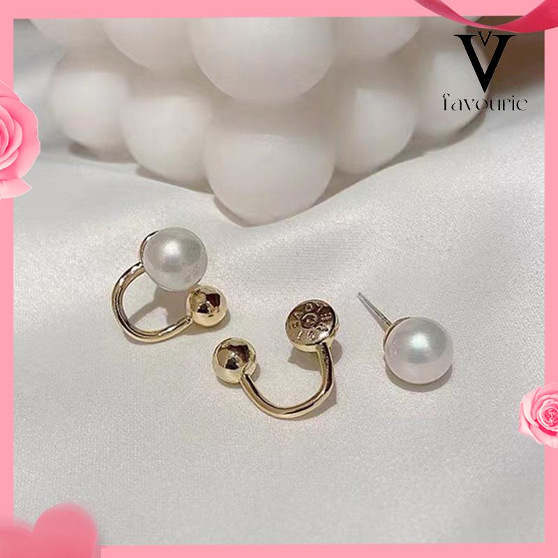 CODAnting Mutiara Temperamen Anting Desain Sederhana Wanita S925 Anting Kepribadian Perak S925-FA