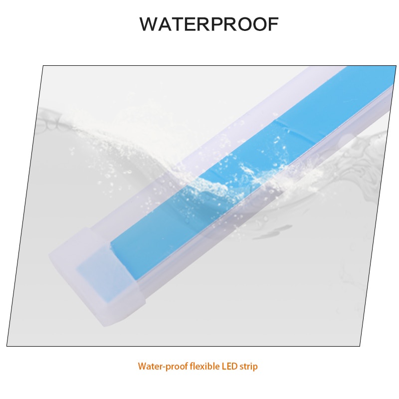 lampu Alis LED slim alis DRL fleksibel waterproof 12v 60cm 45cm 30cm 2 mode running motor mobil
