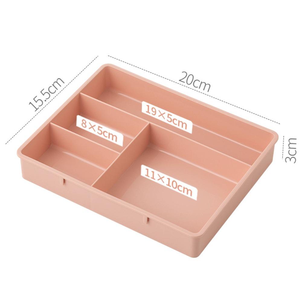 TOP Laci Kotak Penyimpanan Bermanfaat 4kisi Wadah Alat Tulis Desktop Storage Bin