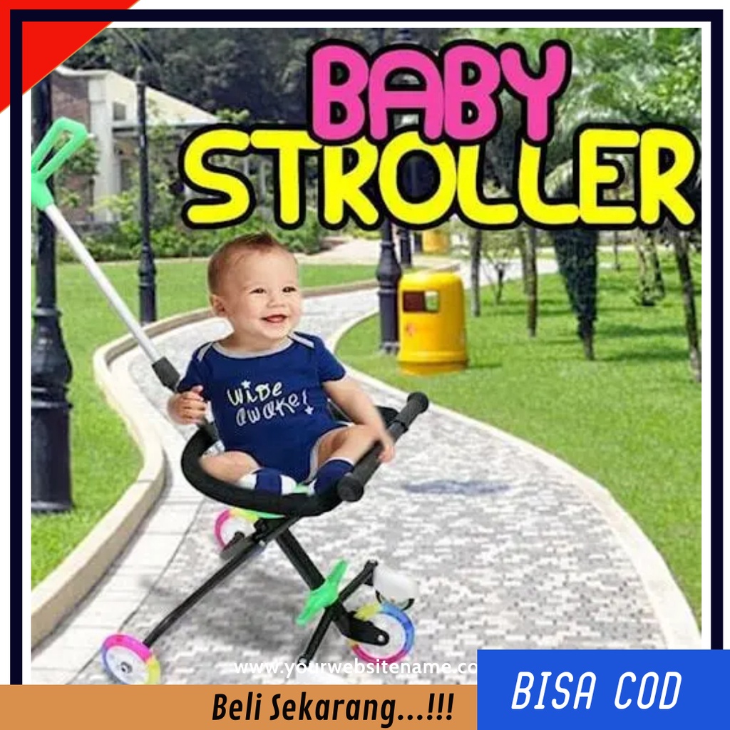 Baby Stroller Dorongan Bayi  KERETA DORONG ANAK MAGIC STROLLER MIKRO TRIKE EXOTIC STROLLER LWMAGIC S