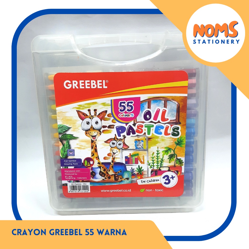 

Crayon Greebel Oil Pastels 55 warna