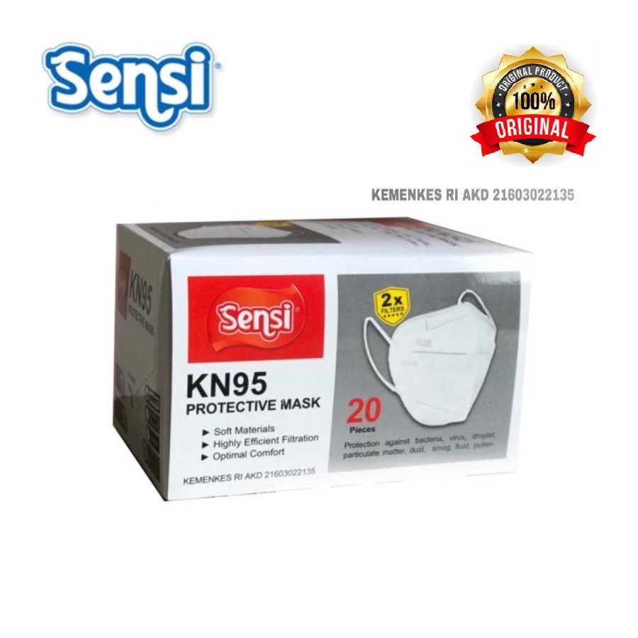 Masker KN95 KN-95 Sensi Mask Original