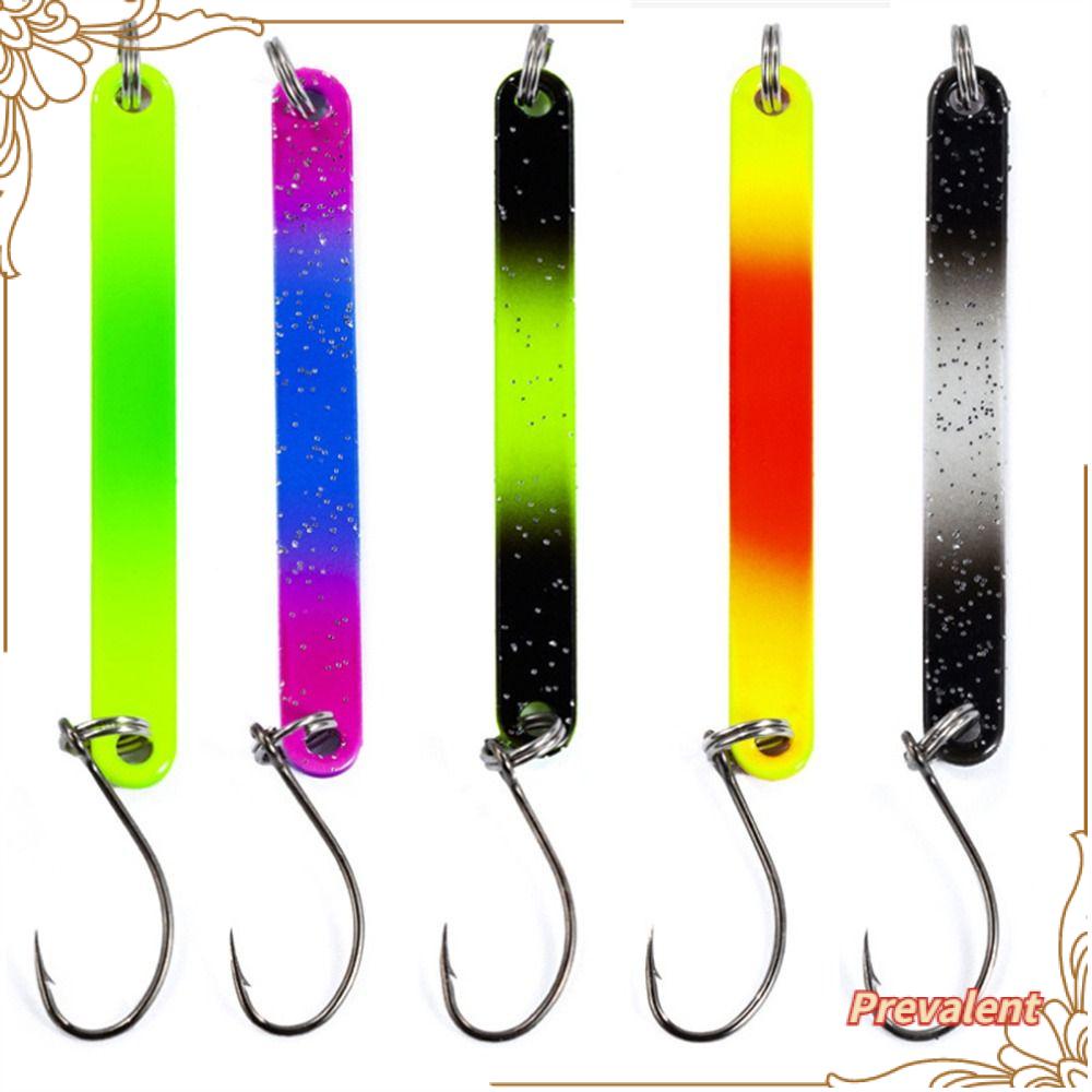Preva 5Pcs/Pack Pemikat Pancing Es Buatan Aksesoris Memancing Untuk Trout Pike Bertengger Sequin Keras