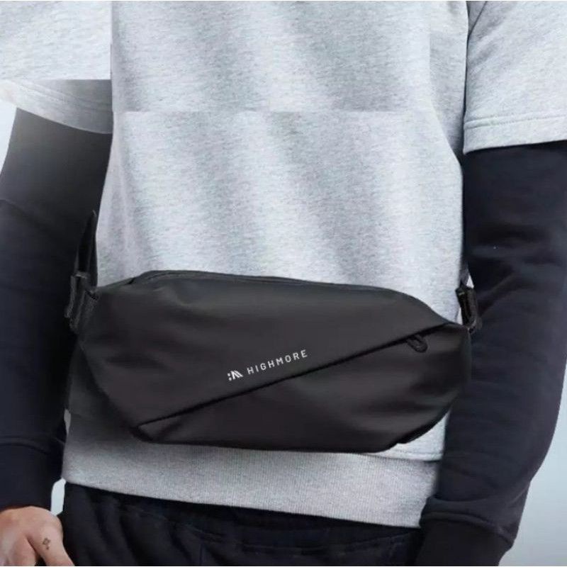 Tas Selempang Pria Waistbag Waterproof Highmore Dua Muka Bisa Bolak Balik - WAISTBAG HIGHMORE