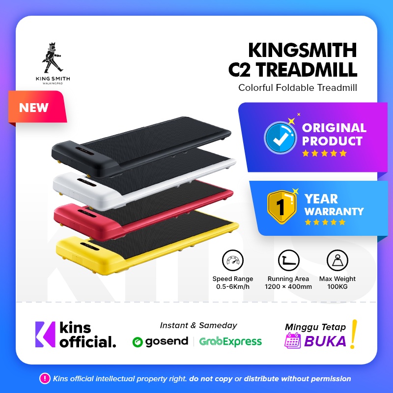 Kingsmith WalkingPad C2 Smart Colorful Foldable Treadmill