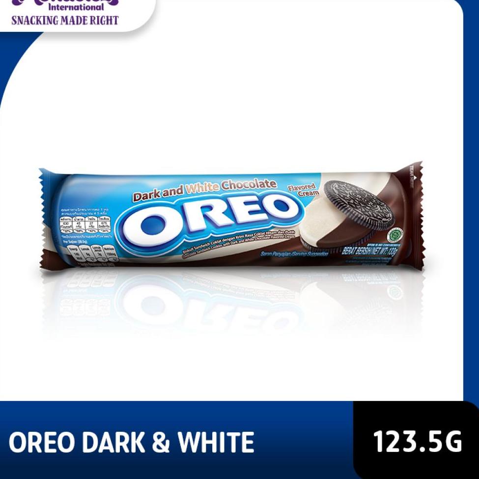 

ね Oreo Biskuit Dark & White Chocolate Regular 119.6g Untuk Jajanan Anak Sekolah ㊙