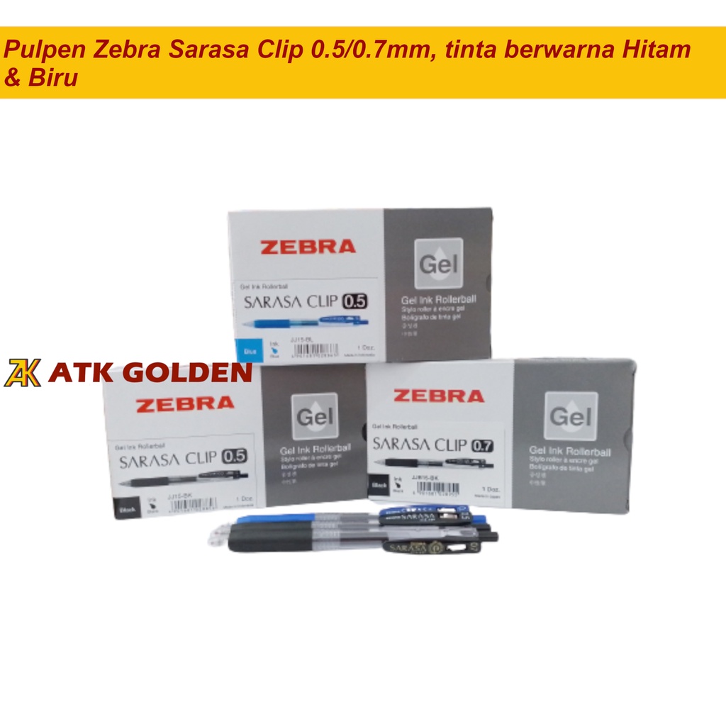 

Pulpen Zebra Sarasa 0.5/0.7