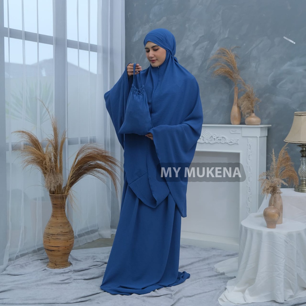 Mukena Cringkle Airflow 3in1 Premium Mukenah Dewasa Travelling