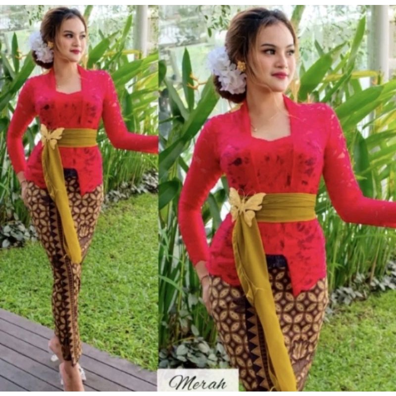 Kebaya bali brokat strait sofia/kebaya brokat strait/kebaya sofia/kebaya brokat
