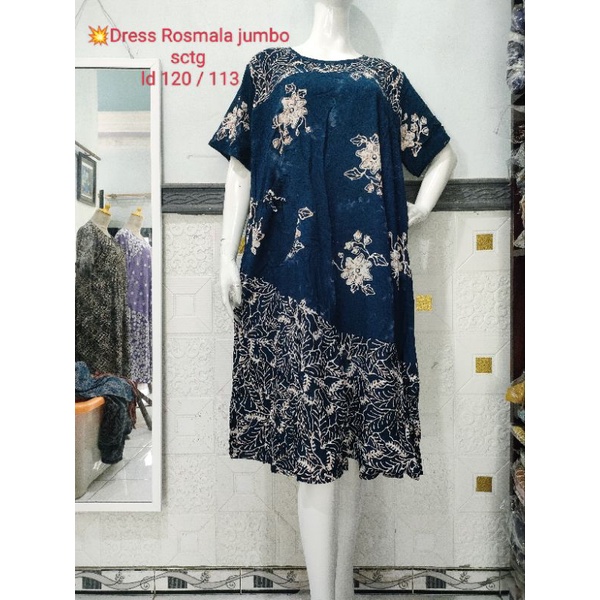 Rosmala jumbo sctg daster ori qonita batik